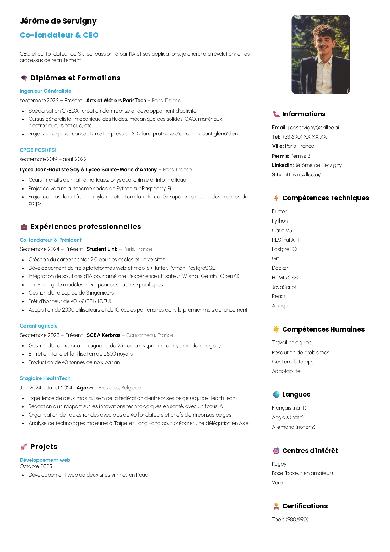 CV généré
